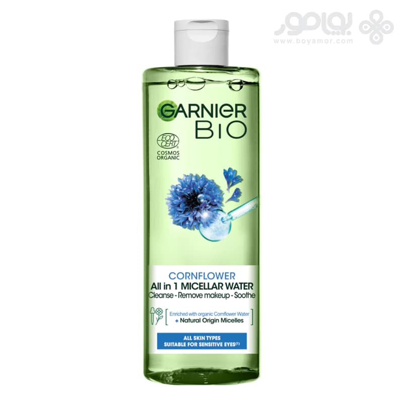 میسلار واتر ارگانیک گارنیر مدل BIO حاوی عصاره گل گندم حجم 400 میل