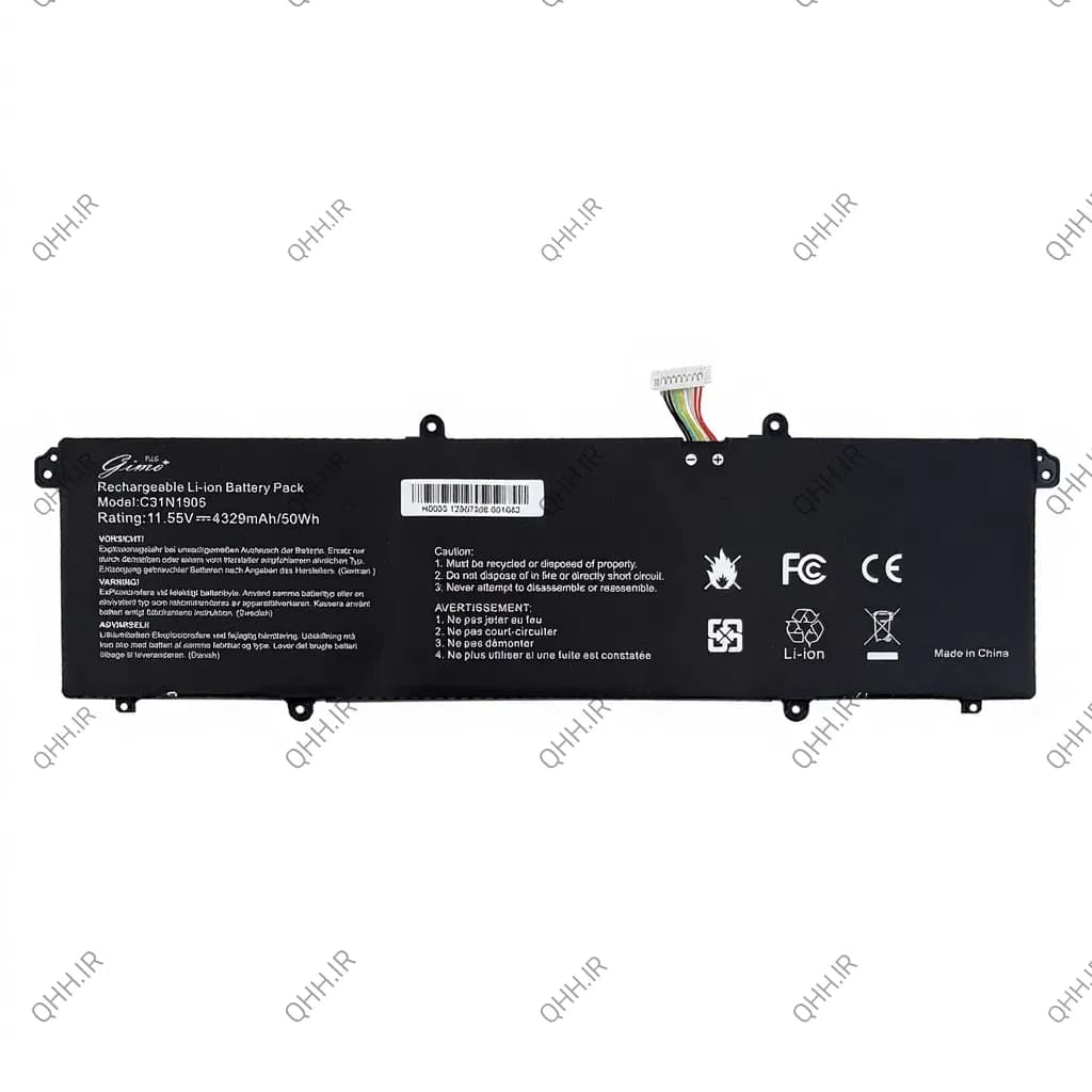 باتری لپ تاپ ایسوس VivoBook S14 M433_C31N1905_Type A Gimo Plus کابل کوتاه