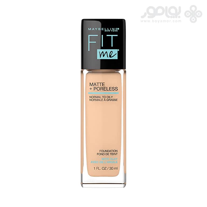 کرم پودر میبلین مدل Fit Me شماره 124 رنگ SOFT SAND