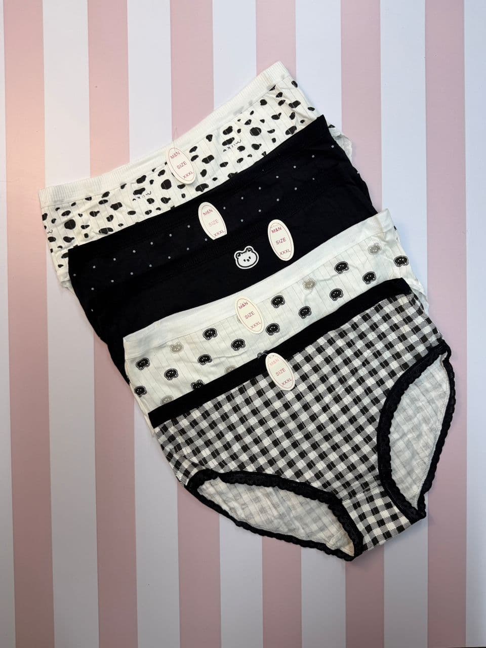 پک ۶ عددی شورت عروسکی زنانه 3xl با طراحی فانتزی برند آناتف