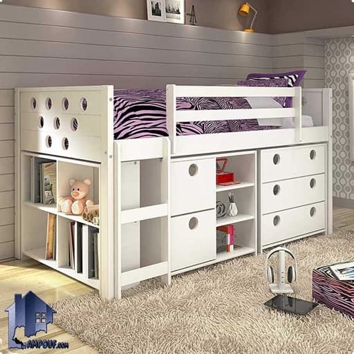 تخت خواب یک طبقه دار BL0082 مبلمان فرنا مدل 1142122
