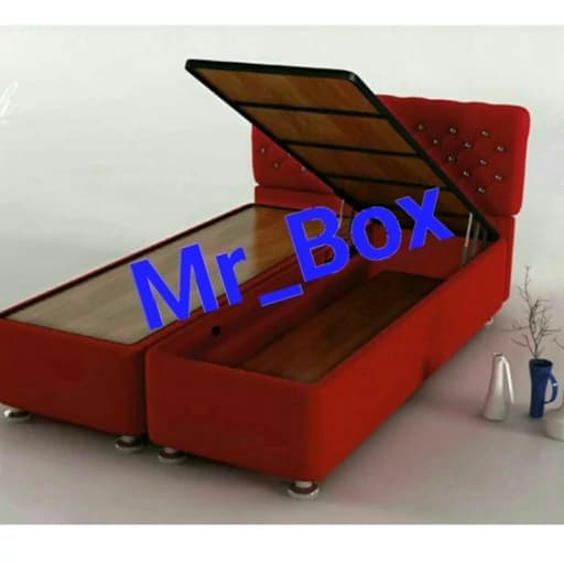 جکدار سایز 180 دوتیکه دونفره با تاج تخت مدل12 مبلمان فرنا مدل 1142093