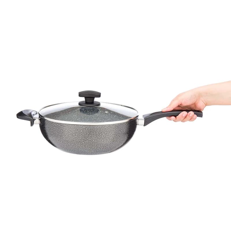 تابه وک عروس AROOS سایز 28 مدل کادویی در پیرکس 18128 — تصویر ۶