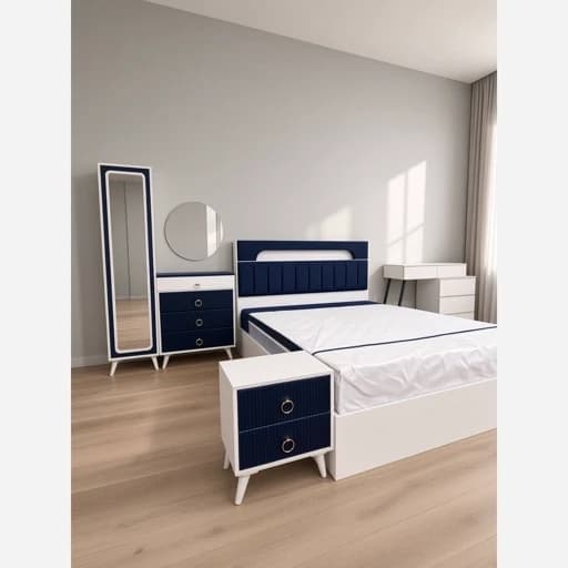 سرویس خواب کامل مدل AR50 با کفی تخت پارس مبلمان فرنا مدل 1142069