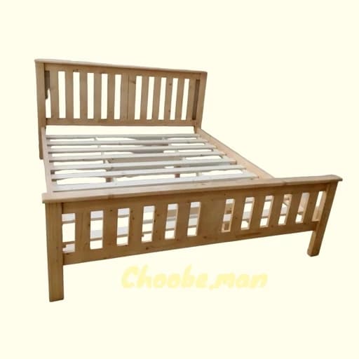 تخت خواب چوبی دو نفره 180-200 مبلمان فرنا مدل 1142051