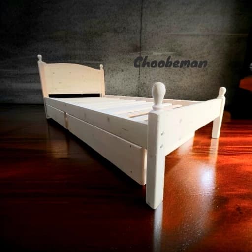 تخت خواب یک نفره چوبی کلاسیک کشو دار مناسب تشک 90-200 مبلمان فرنا مدل 1142045