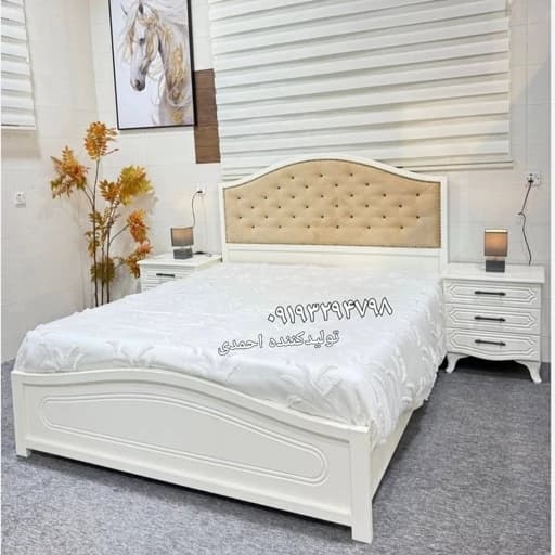 تخت خواب دونفره سوگل مبلمان فرنا مدل 1142028