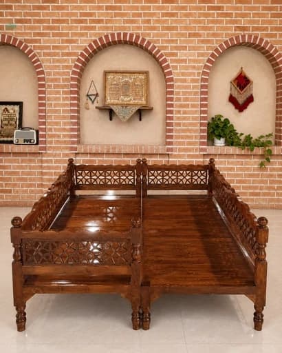 تخت گره چین 200 در 180 نراد روسی مبلمان فرنا مدل 1142016