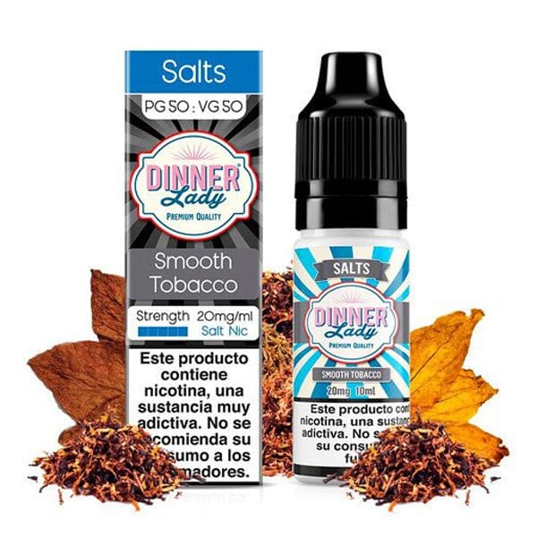 سالت تنباکو خامه دینرلیدی | Dinner Lady Smooth Tobacco 10ml