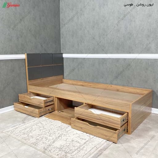تخت خواب یک نفره F40050 مبلمان فرنا مدل 1141972