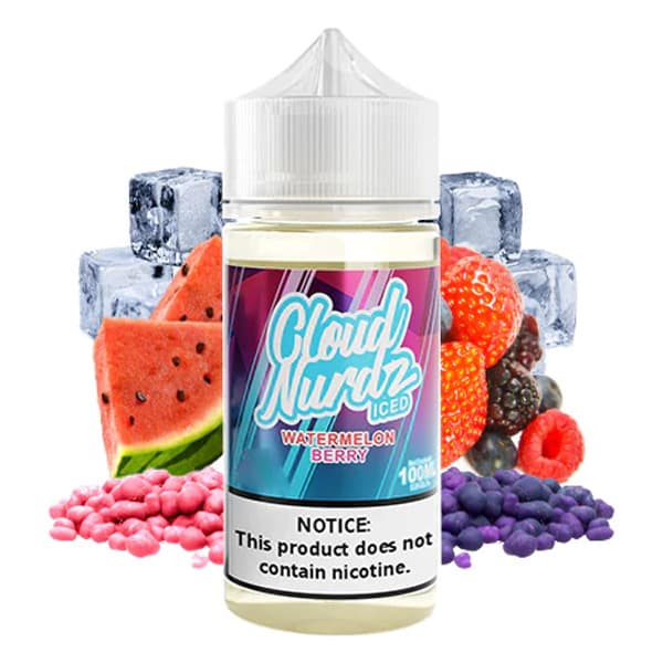 جویس هندوانه تمشک توت فرنگی یخ کلود نوردز | CLUOD NURDZ Watermelon Berry Iced 100ml