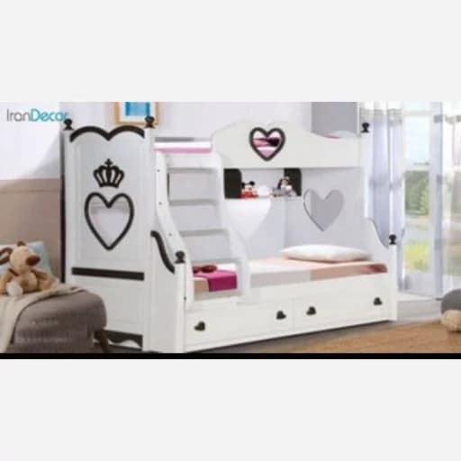 تخت خواب دوطبقه ای کودک ونوجوان F759 مبلمان فرنا مدل 1141961