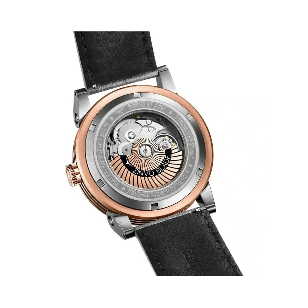 ساعت مردانه اتوماتیک چرم زینوو مدل Zinvo Blade Automatic Fusion — تصویر ۲