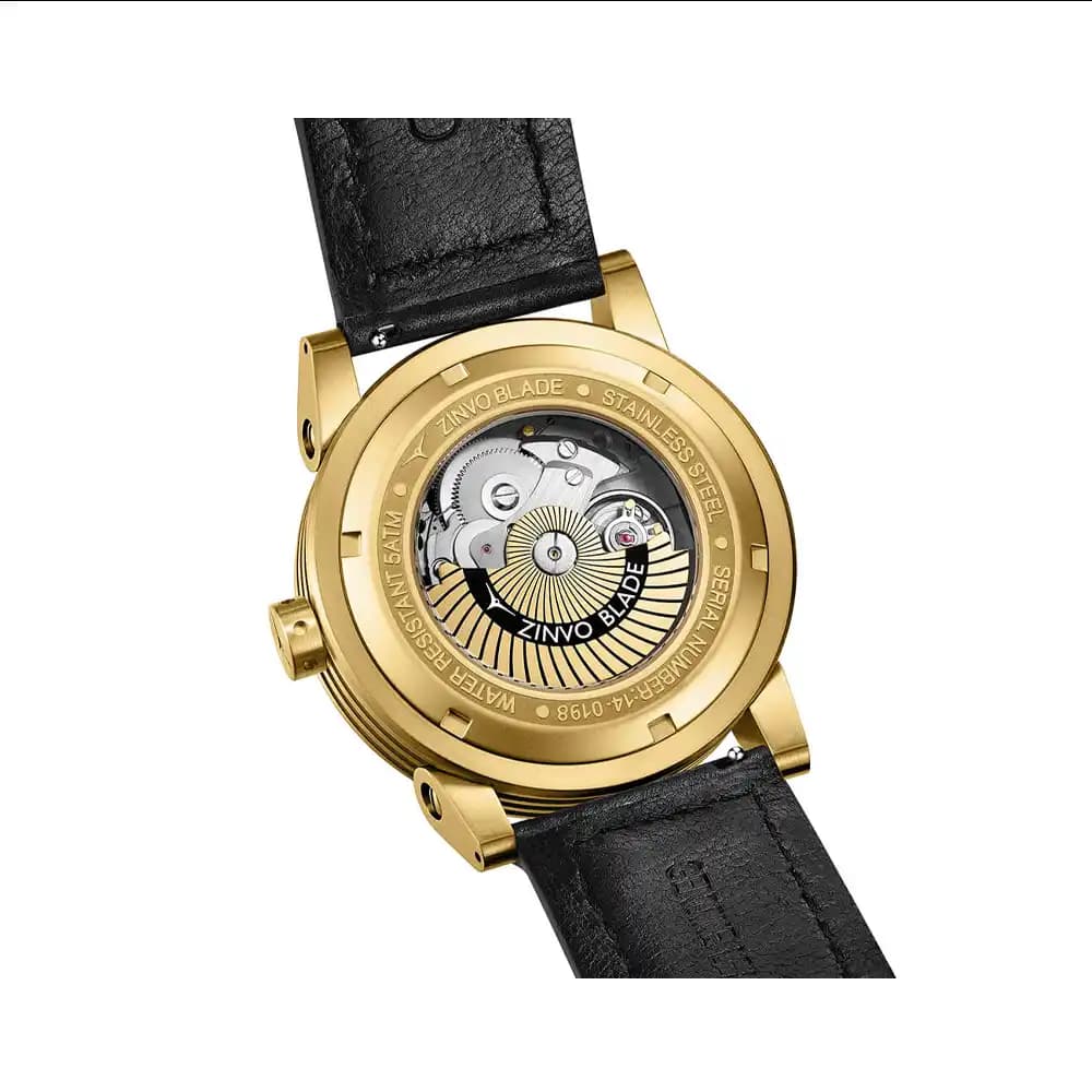ساعت مردانه زینوو اتوماتیک مدل BLADE GOLD — تصویر ۲