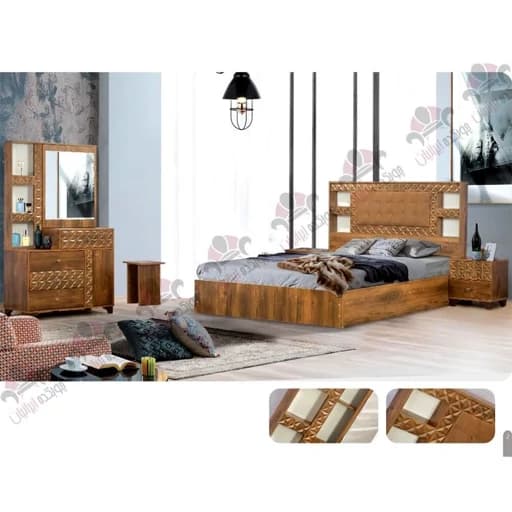 سرویس تخت خواب دونفره F724 مبلمان فرنا مدل 1141936
