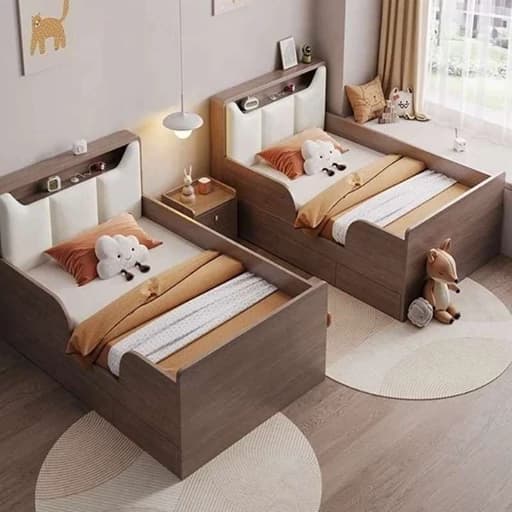 تخت خواب کودک ونوجوان دو عددF851 مبلمان فرنا مدل 1141934
