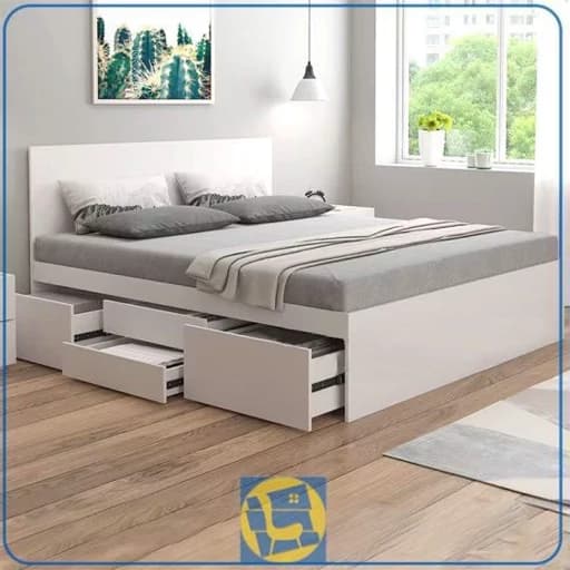 تخت خواب دونفره کشودار F10070 مبلمان فرنا مدل 1141931