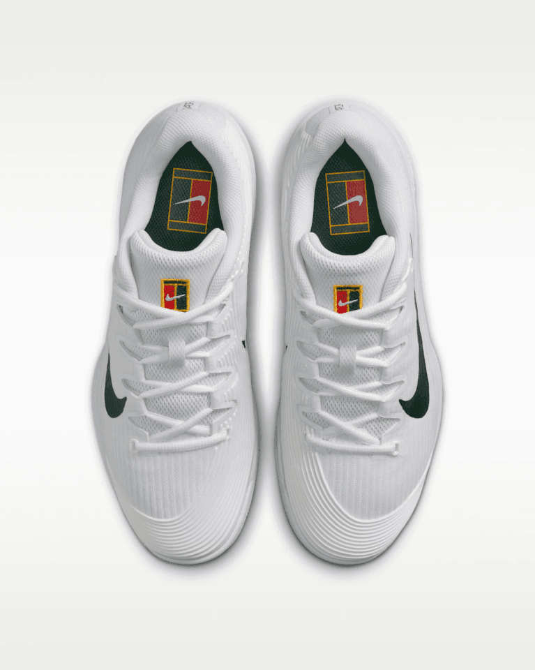 کفش تنیس زنانه نایک – Zoom Vapor 12 PRM–Hard Court – سفید/سبز — تصویر ۶