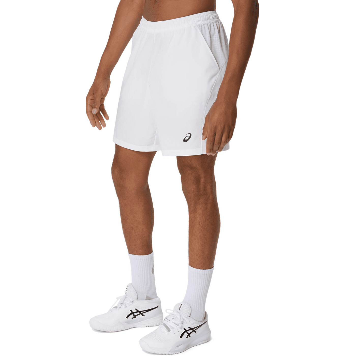 شلوارک تنیس مردانه اسیکس مدل ASICS Court 9in Short – سفید — تصویر ۶