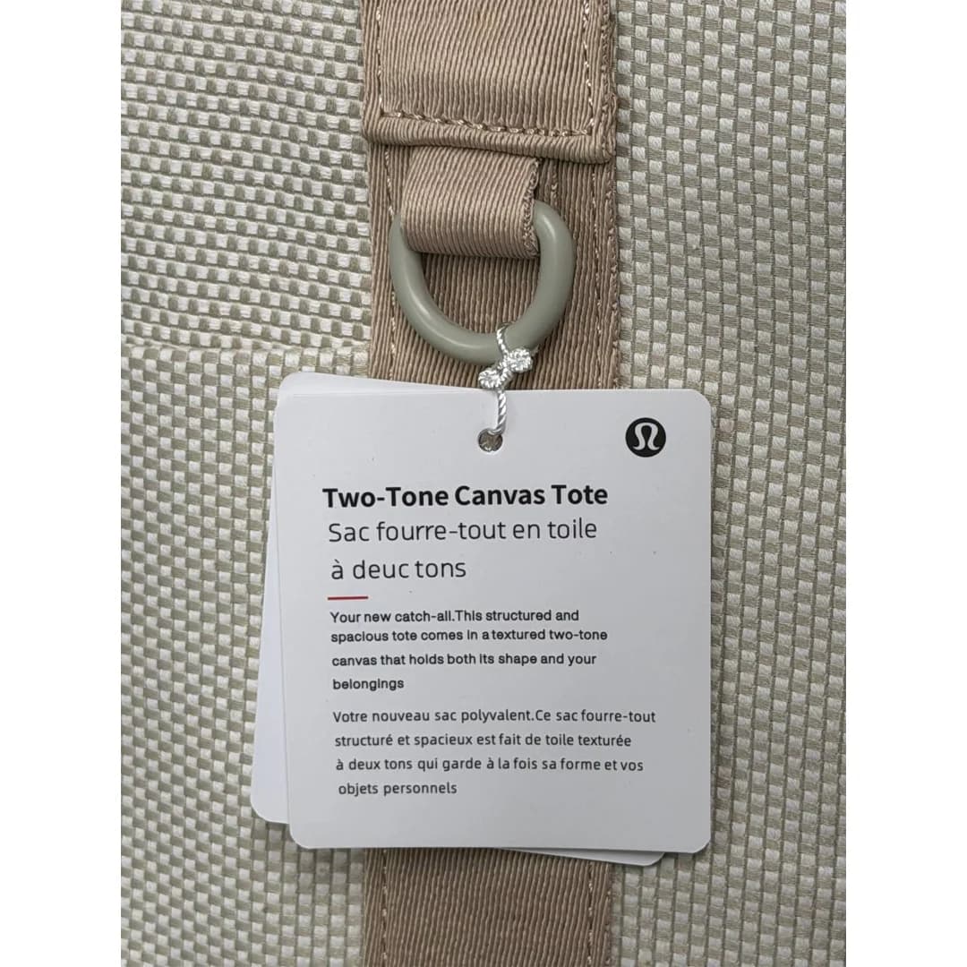 توت بگ لولولمون Two Tone Canvas Tote 10L — تصویر ۶