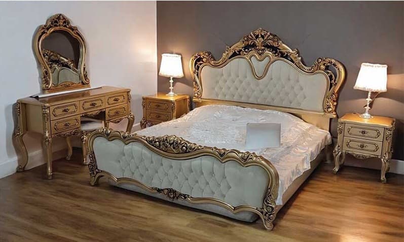 سرویس خواب سلطنتی دو نفره قلبی مبلمان فرنا مدل 1141875 — تصویر ۳