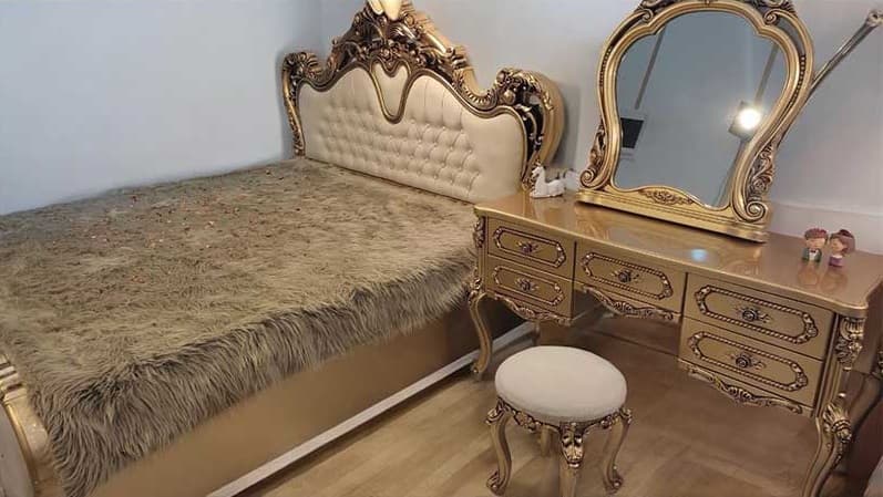 سرویس خواب سلطنتی دو نفره قلبی مبلمان فرنا مدل 1141875 — تصویر ۲