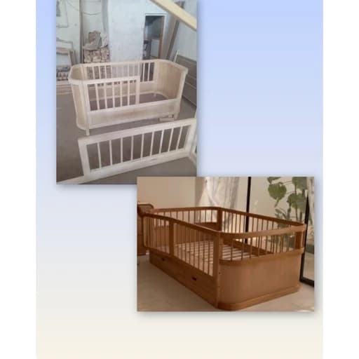 تخت خواب حفاظ دار کودک مبلمان فرنا مدل 1141874