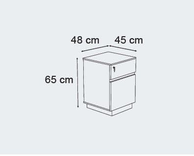 فایل 2 کشو مدل ODF265 نیلپر — تصویر ۲
