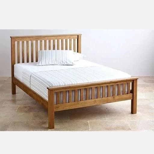 تخت خواب دونفره تمام چوب مبلمان فرنا مدل 1141827