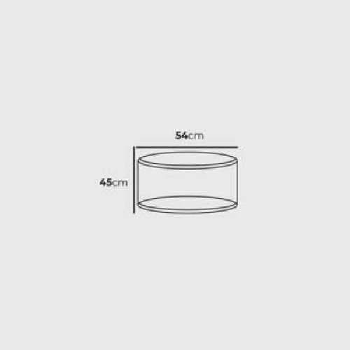 میز عسلی گرد نگین هوم مدل سه تیکه پایه رنگی QRC4056 — تصویر ۲