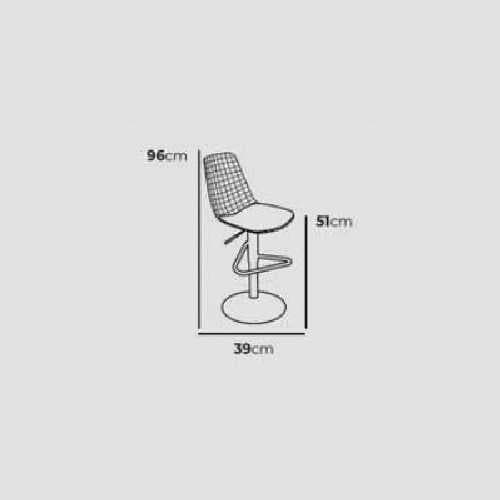 صندلی اپنی نگین هوم مدل بوستون جکدار رنگی تشکدار SBG4001 — تصویر ۲