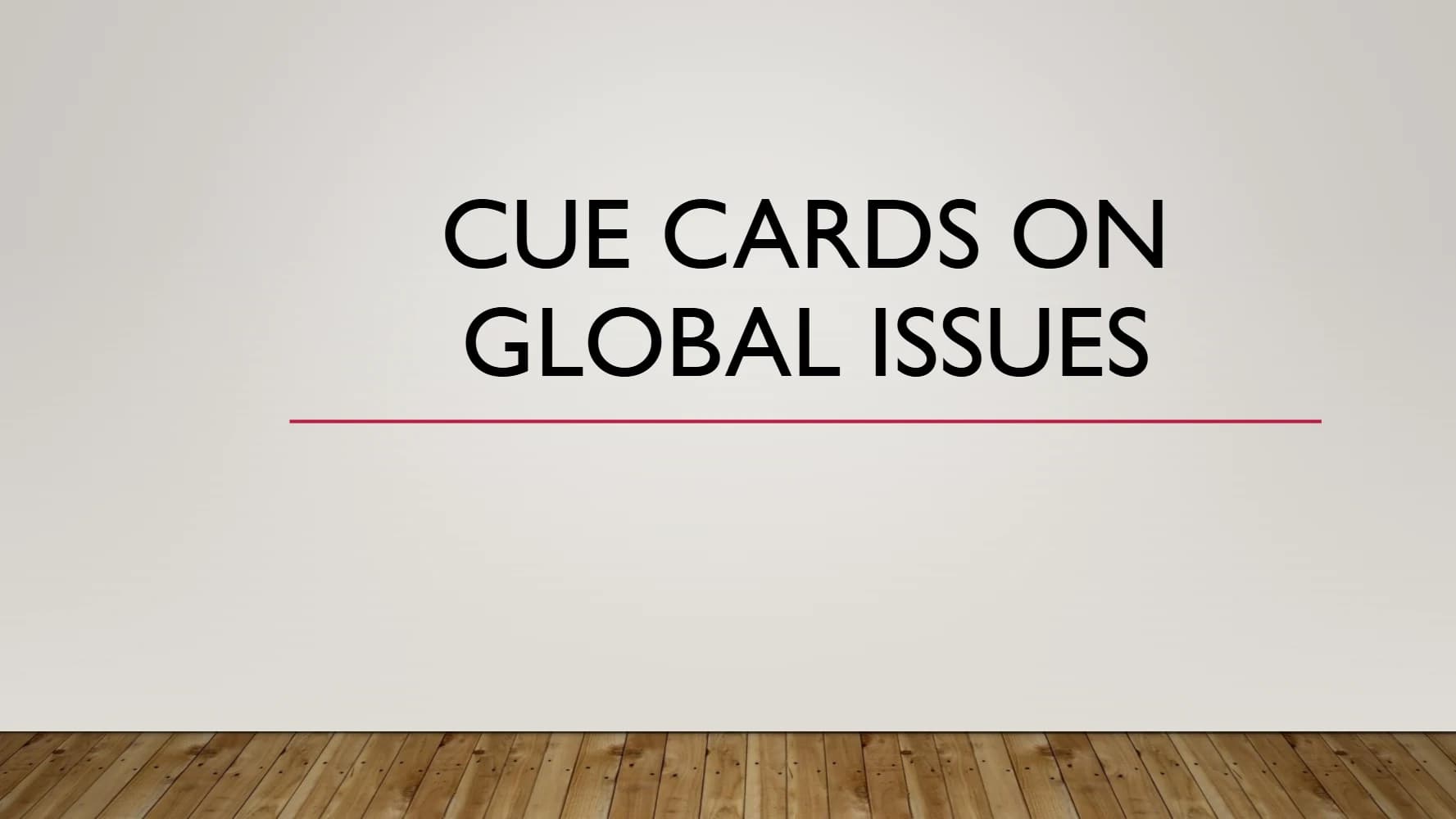 کتاب Speaking Topic: Global Issues Cue Card (کارت موضوعی اسپیکینگ درباره مسائل جهانی) نسخه انگلیسی PDF