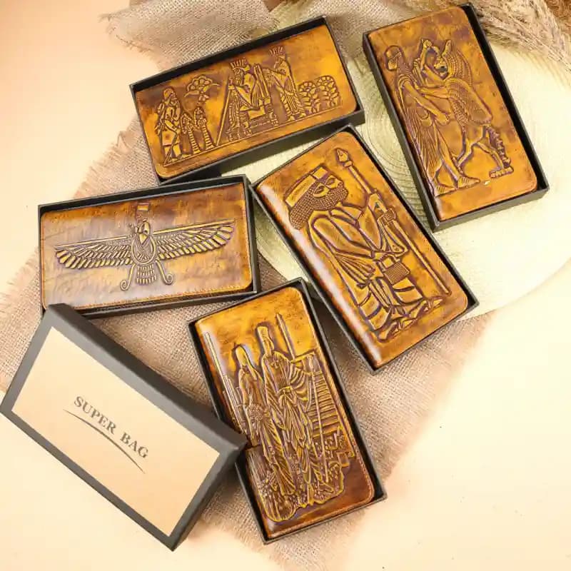 کیف پول کتی دست رنگ هخامنشی 1-80