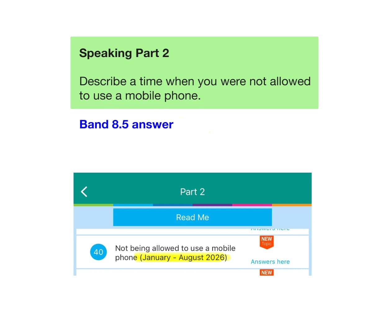 کتاب Speaking Part 2 (اسپیکینگ پارت ۲ آیلتس) نسخه انگلیسی PDF