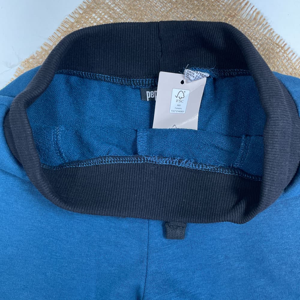 شلوارک پسرانه برند Papparts طرح جیب دار کمرکش سرمه ای رنگ – 8 تا 10 سال — تصویر ۳