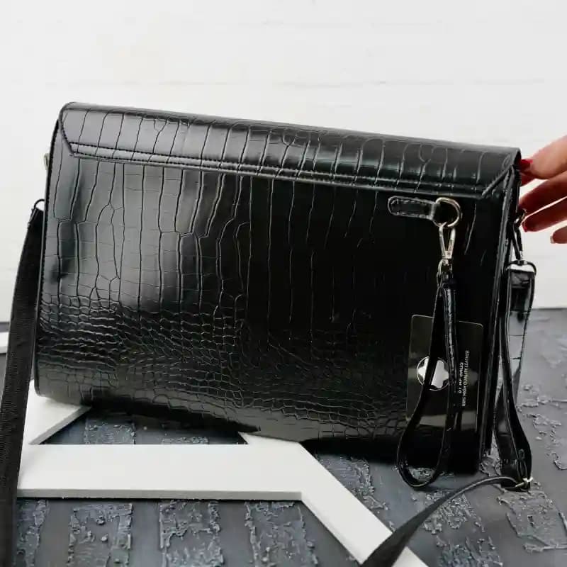 کیف اداری سرخونه دار سنگی مونت 179-133 — تصویر ۲