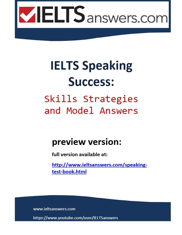 کتاب Speaking Book Preview (پیش‌نمایش کتاب اسپیکینگ آیلتس) نسخه انگلیسی PDF
