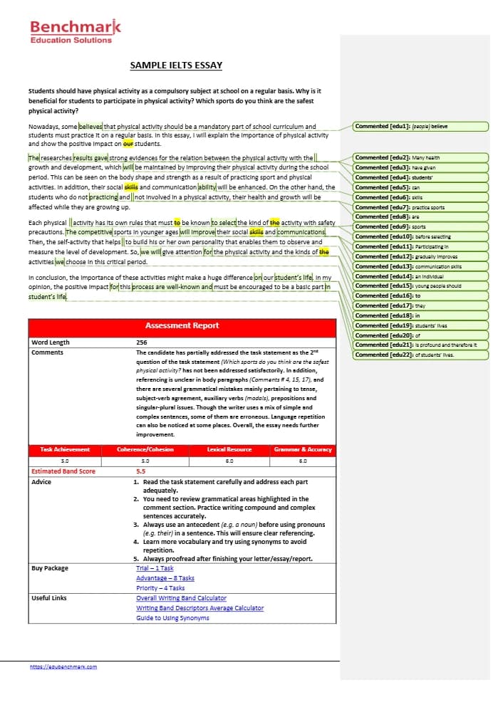 کتاب Sample Essay 1 (نمونه مقاله ۱) نسخه انگلیسی PDF