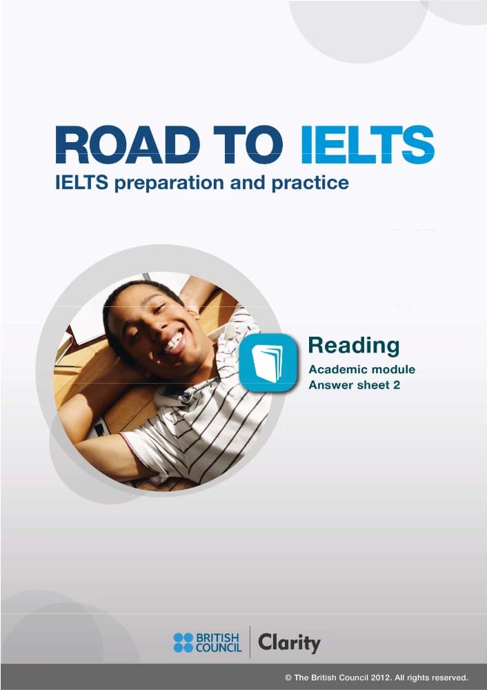 کتاب IELTS Academic Reading Answer 2 (پاسخنامه ریدینگ آکادمیک آیلتس ۲) نسخه انگلیسی PDF