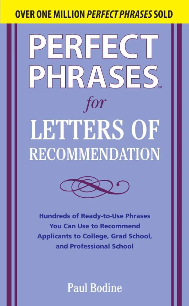 کتاب Perfect Phrases for Letters of Recommendation (عبارات کاربردی برای نامههای توصیهنامه) نسخه انگلیسی PDF