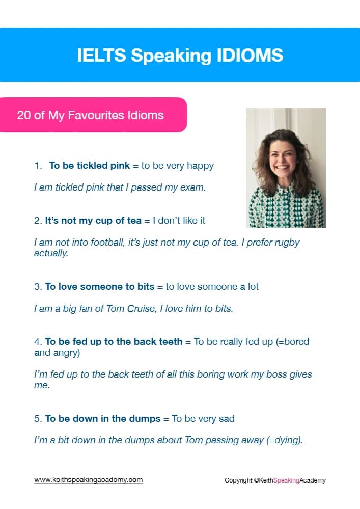 کتاب My 20 Favourite Idioms (۲۰ اصطلاح محبوب من) نسخه انگلیسی PDF