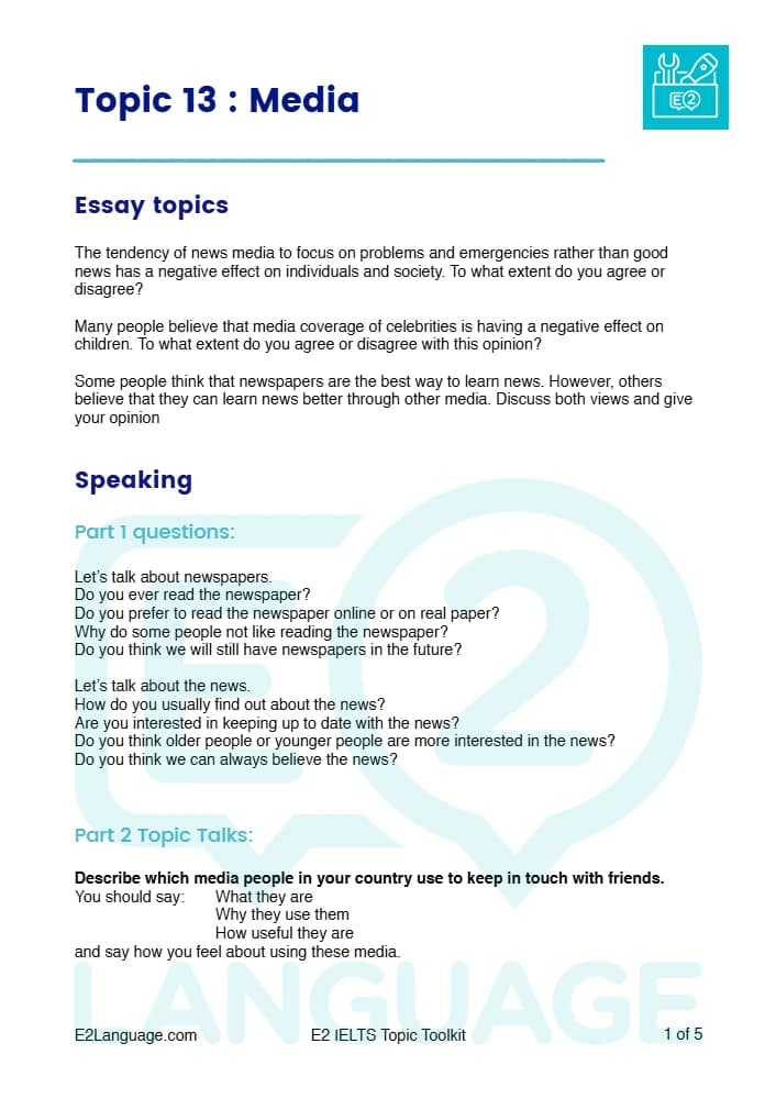 کتاب Media (رسانه) نسخه انگلیسی PDF