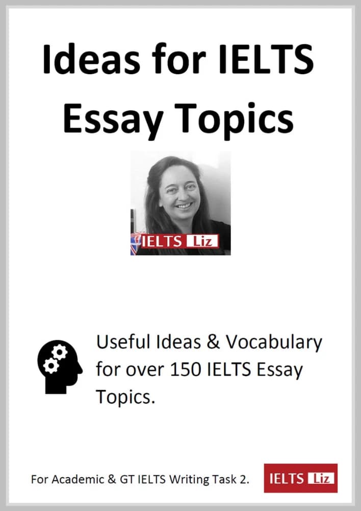 کتاب Liz’s Ideas for Essay (ایده‌های رایتینگ آیلتس) نسخه انگلیسی PDF | Liz