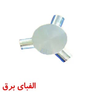 چراغ ال ای دی دکوراتیو 3وات روکار مدل گرد سه طرفه
