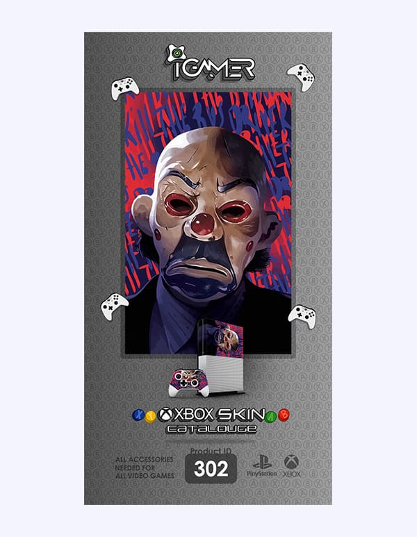 اسکین برچسب برای XBOX ONE S طرح Joker