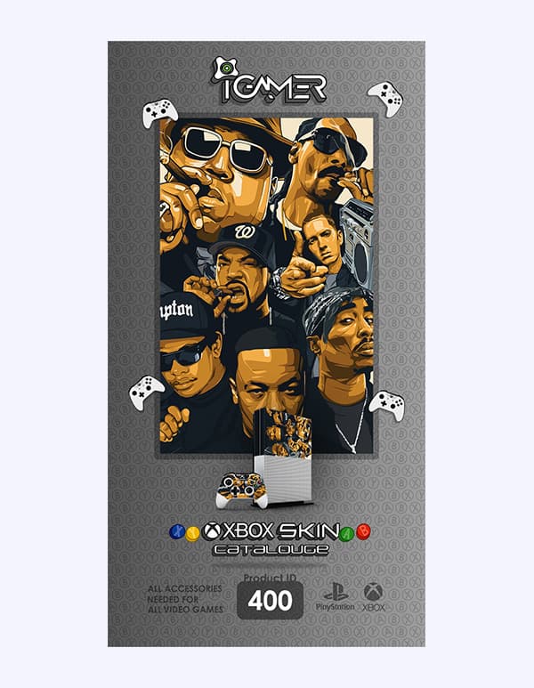 اسکین برچسب برای XBOX ONE S طرح Rappers