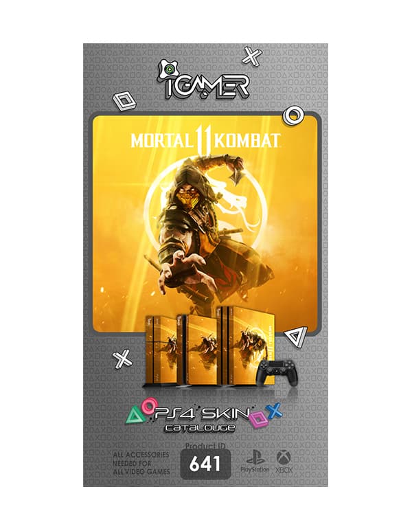 اسکین برچسب برای PS4 طرح بازی 11 Mortal Kombat