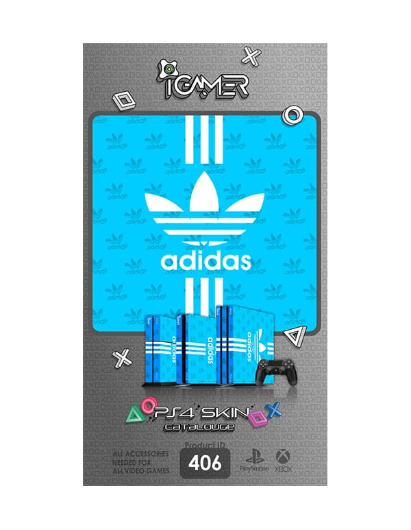 اسکین برچسب برای PS4 طرح Adidas