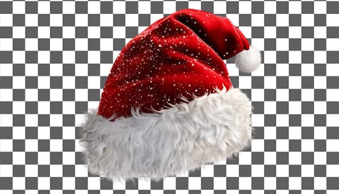 تصویر PNG طرح کلاه بابانوئل و کریسمس