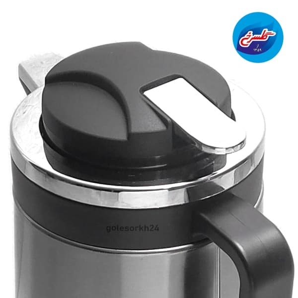 فلاسک شیشه دار یونیک 1.3 لیتر بدنه استیل — تصویر ۸